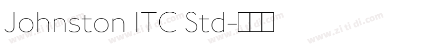 Johnston ITC Std字体转换